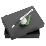 Silverline Golfball-Kugelschreiber mit Halter