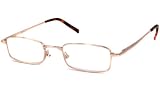 Calabria Readers Full Readers (Men) Reading Glasses - R753 Shiny Gold