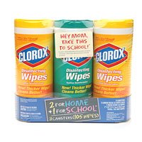 Clorox Disinfecting Wipes Canisters, Value 3 Pack 105 ea
