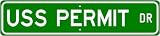 USS PERMIT SSN 594 Street Sign - Navy