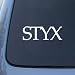 STYX - Vinyl Car Decal Sticker #1873 | Vinyl Color: White