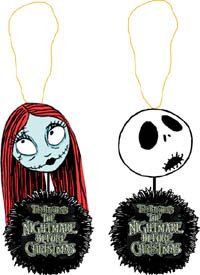 Childrens Toyshop  Toys : Neca Nightmare Before Christmas Hanging Heads with Wreaths Set of 2