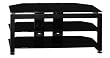 Bush Furniture Universal Small TV Stand, High Gloss Black