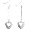 Sterling Silver Heart Dangle Earrings