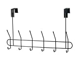 Spectrum 60510 Over-The-Door Multi-Hook Rack, Black
