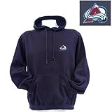 Colorado Avalanche NHL Goalie Hooded Sweatshirt by Antigua (Navy Blue)