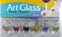Art Glass Wine Charms Assorted Butterfly Theme