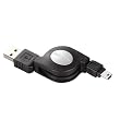 ELECOM 巻取式USBケーブルUSB(A)-(mini-B)0.8m(ブラック) ELECOM 巻取式USBケーブルUSB(A)-(mini-B)0.8m(ブラック)
