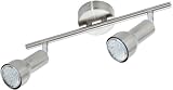 Trio-Leuchten 827510207 LED-Balken inklusiv 2x E14/R50 LED, je 1.5 W, Ausführung Nickel matt