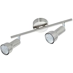 Trio-Leuchten 827510207 LED-Balken inklusiv 2x E14/R50 LED, je 1.5 W, Ausf�hrung Nickel matt