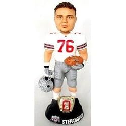 Alex Stepanovich Ohio State Buckeyes Championship Ring White Bobblehead