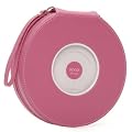 Swing Solo CD Case Holds 20 CDs, Two CDs Back to Back in Archival Plastic Sleeves with Soft Poly Divider, Rose.