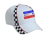 VOTE FOR MATH TEACHER Adult White Racing Checker Hat / Cap