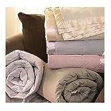 Pacific Coast® Satin Trim Down Blanket Full Cream 80x96 Inch 16oz
