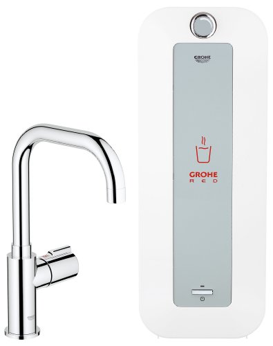 Grohe 30157000 Kochendes Wasser sofort Red Mono Standventil und Kombi-Boiler 8 L, chrom