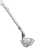Paderno World Cuisine stainless steel wire bird's nest deep fryer set, 4diameter