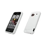 Premium White Silicone Gel Skin Cover Case for HTC Droid Incredible [Access ....