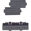 DiMarzio DP126 P+J Neck and Bridge Bass Pickup Set Black