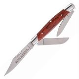 Stockman, Wood Handle, 3 Blades, Plain