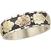 Gorgeous!-Antiqued Black Hills Gold & Sterling Silver Diamond-cut Women's Men's Wedding-Bands