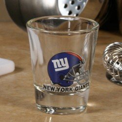4 - NFL NEW YORK GIANTS NFL 4 Pc Round Shot glass Glasses, HOME Decor, BAR, by 