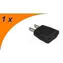 Optimal Shop - Reiseadapter f&uuml;r EUROPA Stecker in USA, Kanada, Mittel- und S&uuml;damerika, Karibik, Singapur, Bankok, Thailand und Japan Dose. Reise Adapter, Reisestecker.