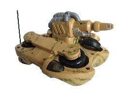 Remote Control (RC) Amphibious Tank - Brown