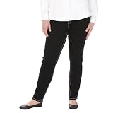 Juniors' Plus-Size Pure Energy® Black Wash Mid-Rise Skinny-Leg Denim Jeans