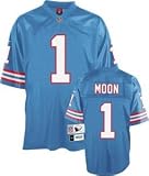 Warren Moon Oilers Blue Reebok Premier Jersey - Size 50 - Large