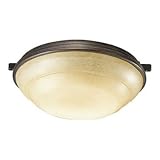 Quorum 1378-844 Accessory - Two Light Bowl Kit, Toasted Sienna Finish with Amber Scavo Glass