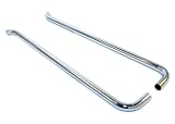 Patriot Exhaust H1260 Chrome Slant Style Lake Pipe Side Exhaust