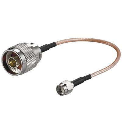 Wentronic Antennenadapterkabel f&uuml;r WLAN-Router (SMA Reverse Buchse auf N-Stecker) 0,15 m wei&szlig;