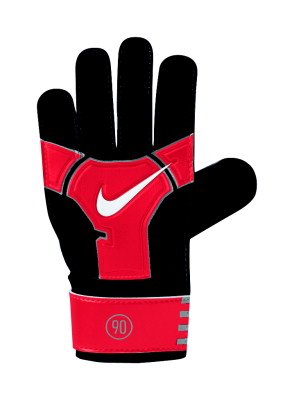 Nike T90 Junior Match Goal Keeping Gloves Size 6 (red/black)