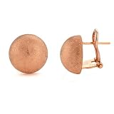 18k Rose Gold Ball Large Earrings