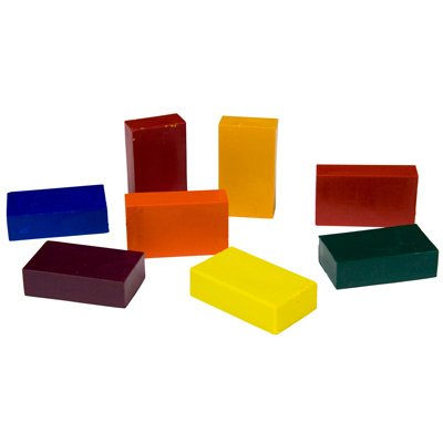 Stockmar Beeswax Block Crayons,8 Assorted Waldorf Colors in Tin
