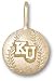 Kansas Jayhawks Solid 10K Gold ''KU'' Baseball Pendant