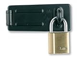 Yale P110/30 Hasp & Padlock Brass 30mm