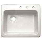 Peachtree Forge PF10 Macon Kitchen Sink, 3-Hole, White
