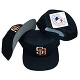 San Diego Padres Navy Snapback Adjustable Plastic Snap Back Hat / Cap