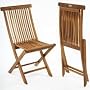 Bistro Teak Folding Slat Chairs - Set of 2 (Teak Honey Brown Oiled Shine) (34.6"H x 18.8"W x 22.5"D)