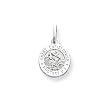 St.christopher Sterling Silver Medal, 20" steel Chains