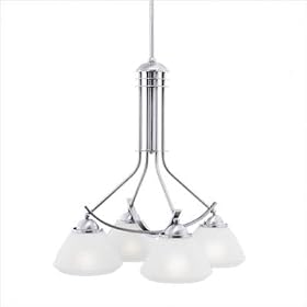Metropolitan Chandelier in Brushed Nickel by Thomas Lighting