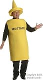 Adult Men's Plus Size Mustard Bottle Food Costume XXL