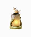 Accents & Occasions Song Bird Glass Lamp, 8-1/4-Inch Tall