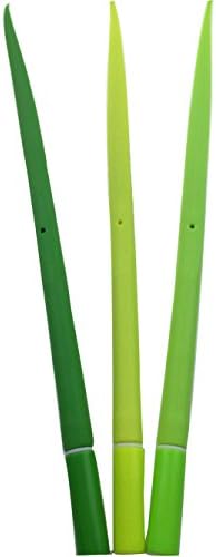 36pc Green Grass-blade Ballpoint Silicon Pens with Flowerpot