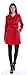 CHAREX Womens Winter Woolen Trench Coat with Belt Stand Collar Outwear Overcoat