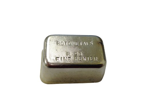 Lead Free Pewter - Alloy R98 Pewter 1 Pound Casting Ingot (Tin 98%, Bismuth 1.5%, Copper .50%) On Sale