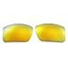 Walleva 24K Gold Mirror Coated Polarized Replacement Lenses for Oakley Eyepatch 2 (OO9136 Series) Sunglasses