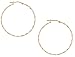 18kt Gold Over Sterling Silver Twisted Clicktop Hoop Earrings 40MM
