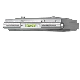 Sony Under-Cabinet Kitchen ICF-CDK50 CD/Clock Radio (Silver)